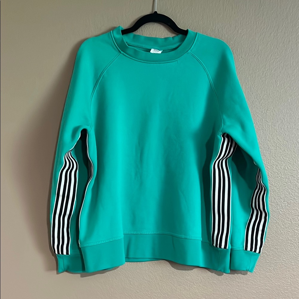 AVIA Fleece Crewneck With Stripe Detail